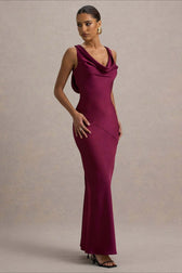 Satin Mermaid Low-Back Party Dress 9