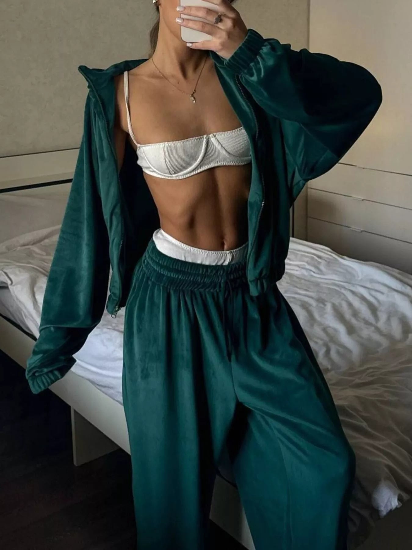 Zip-Up Hoodie and Joggers Set