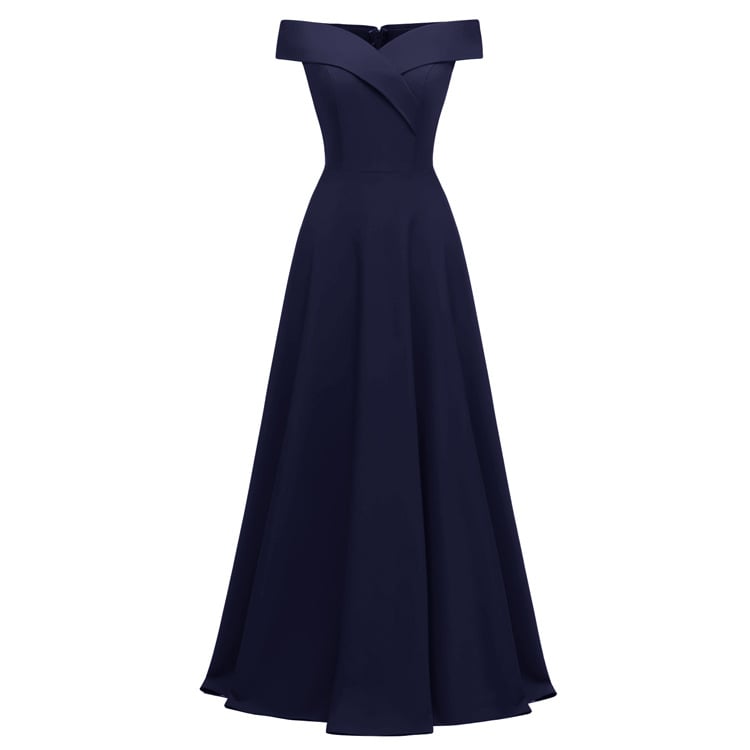 Trinidad Exclusive Off Shoulder Long Catwalk Evening Dress Statement Occasion Edit