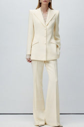 Wrinkle Resistant Twill Lace Waist Cinched Two Piece Set