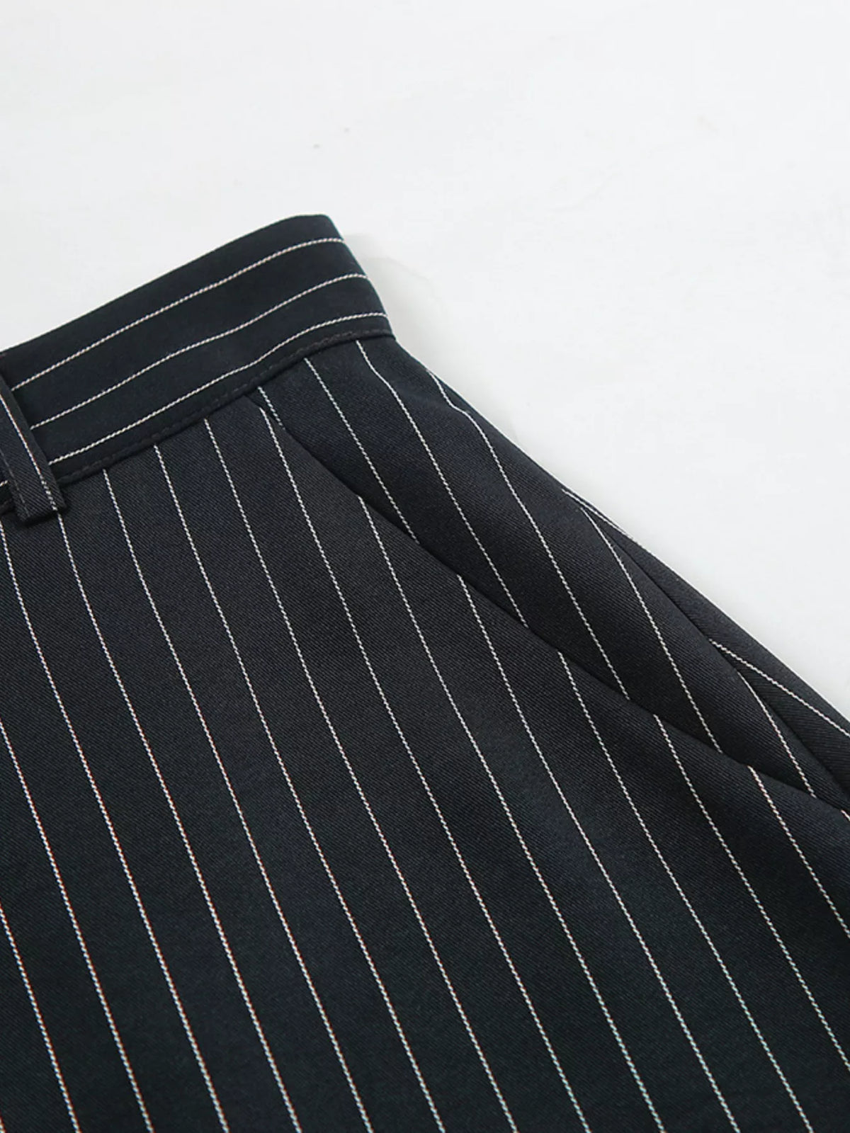 Slit Striped Maxi Skirt