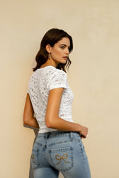 Vintage Lace Slim T-shirts