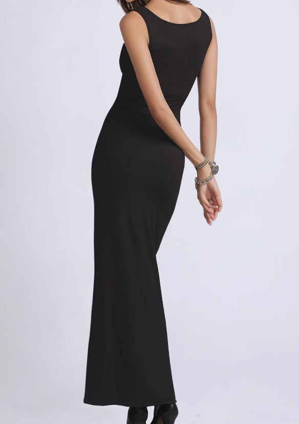 Lace Trim Strapless Bodycon Maxi Dress 2