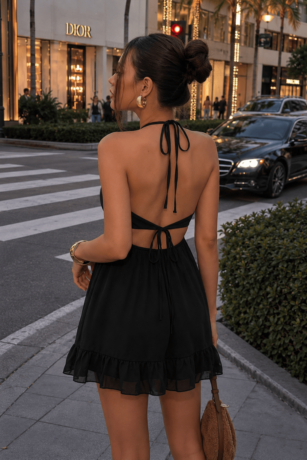 Backless Mini Dress