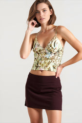 Glitter Floral Going Out Cami Top