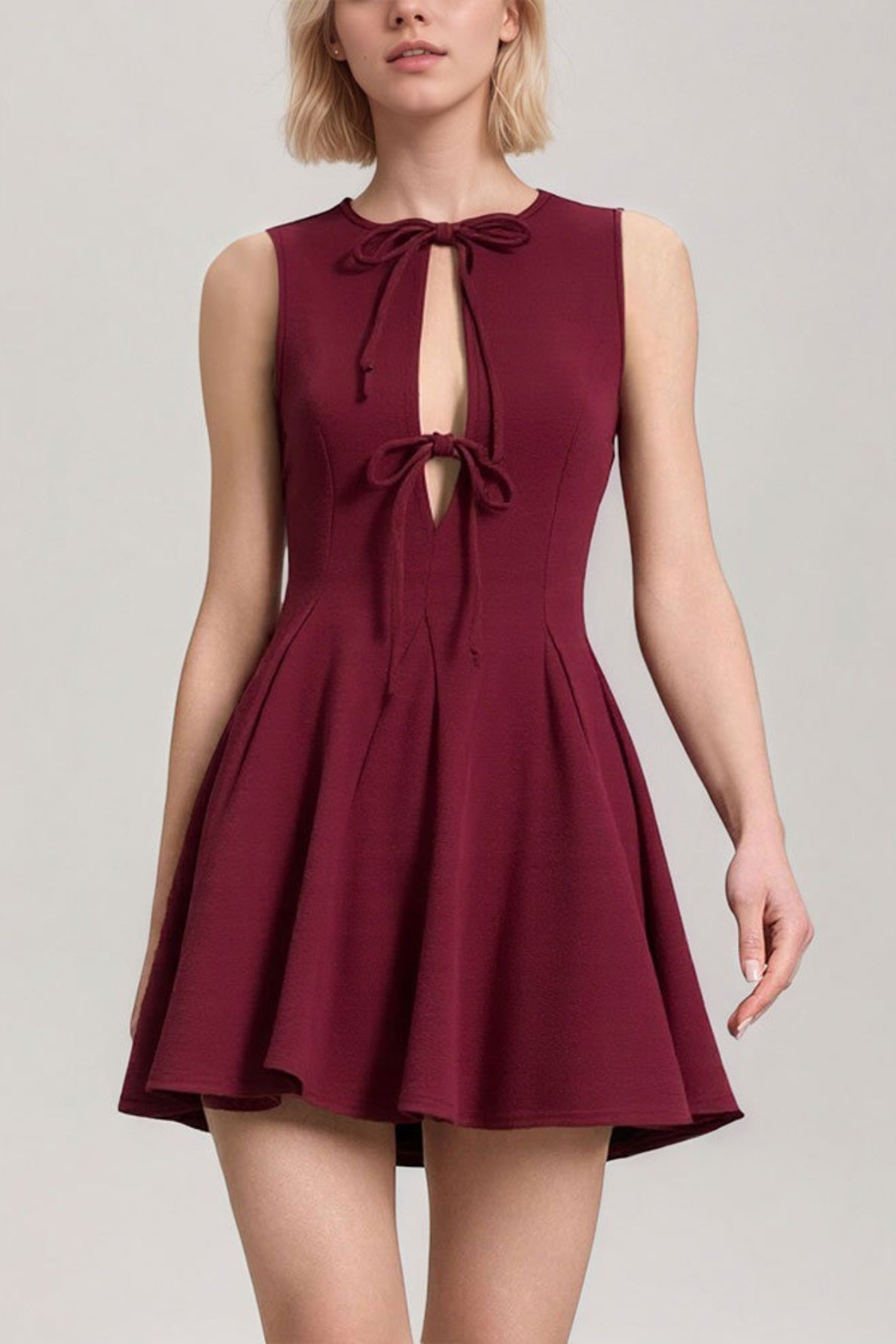 Ruched Corset Mini Dress