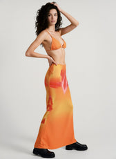 Boho Print Tie Waist Vacation Skirt