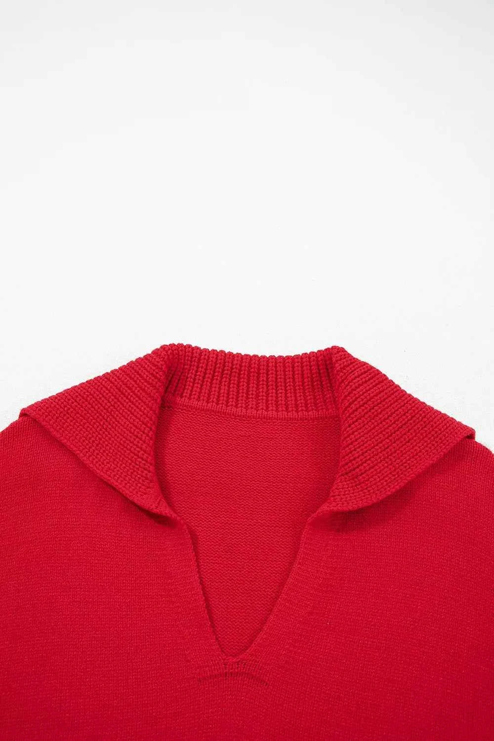 Ribbed Hem Long Sleeve Sweater