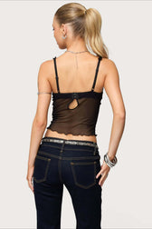 Scallop Lace Fitted Cami Top