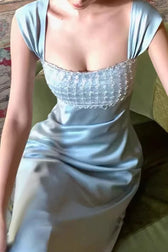 Satin Sequin Dress