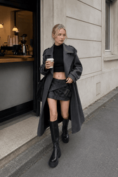 Oversized Lapel Midi Trench Overcoat