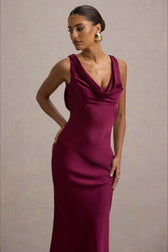 Elegant Satin Mermaid Backless Bodycon Dress 5