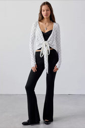 Crisscross V-Neck Ribbed Cami Top