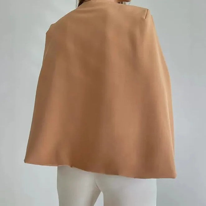 Cape Sleeve Open Front Blazer