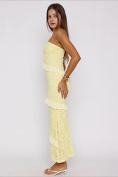 Strapless Maxi Tight Bodycon Dress