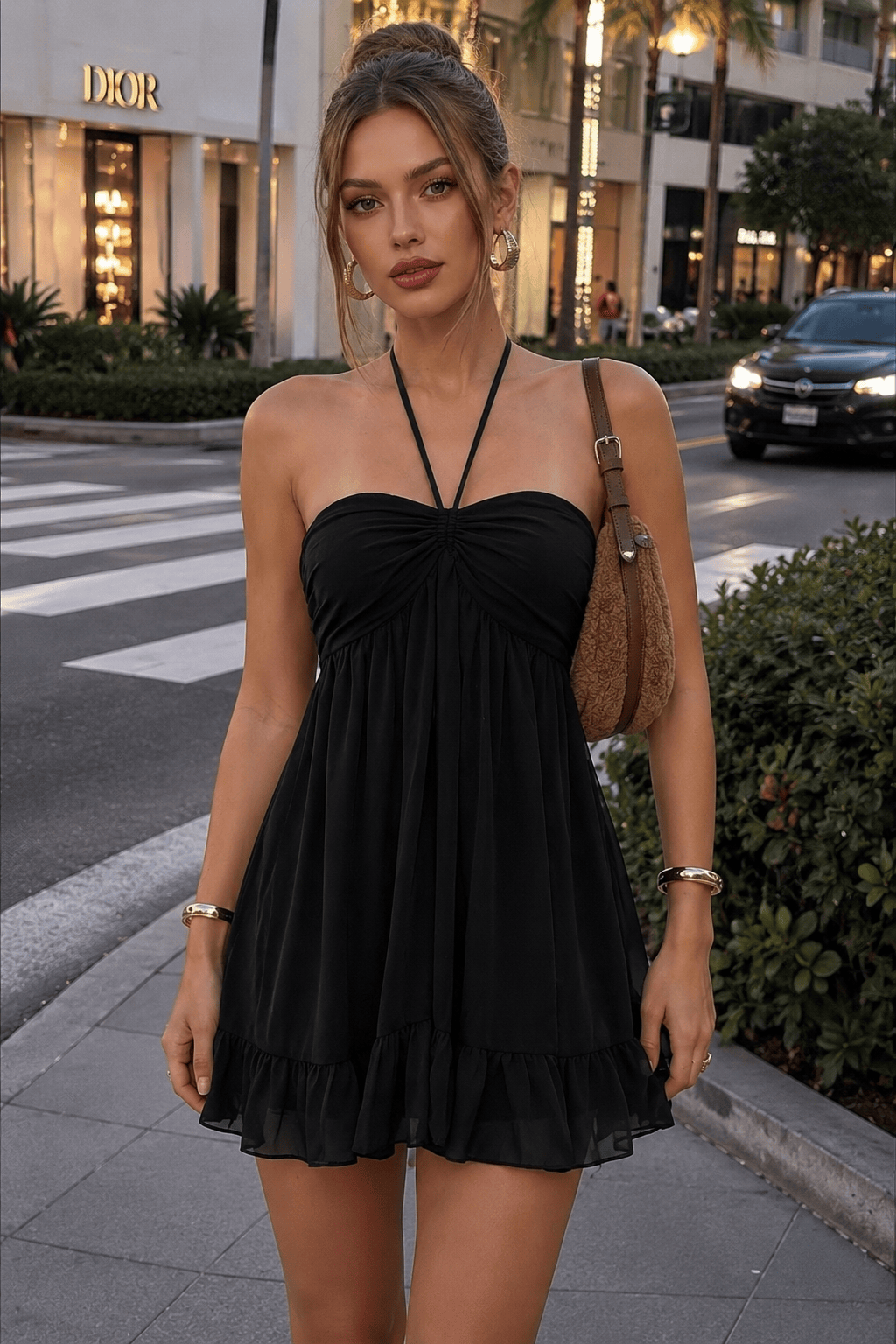 Backless Mini Dress