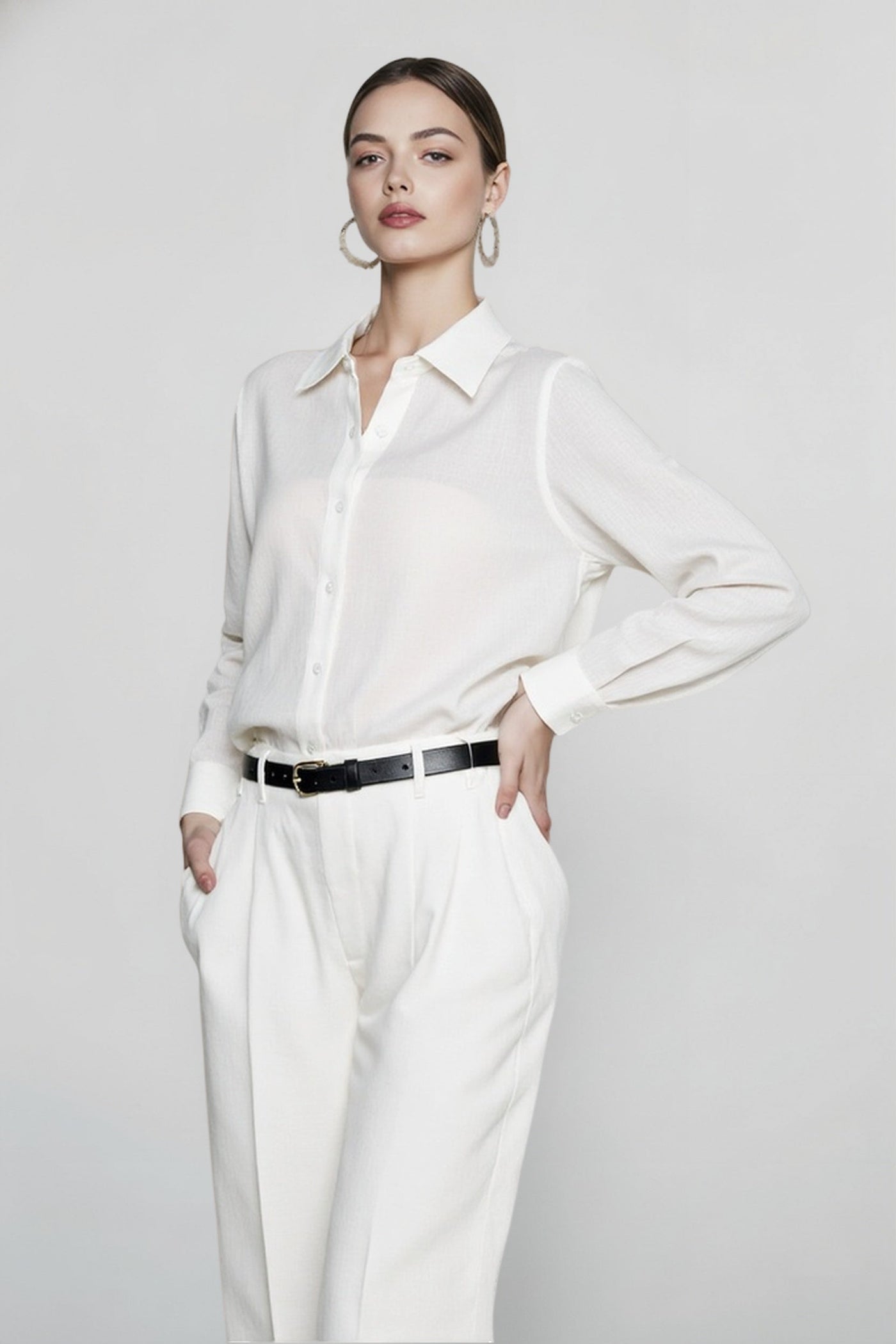 Pure Linen French Style Blouse