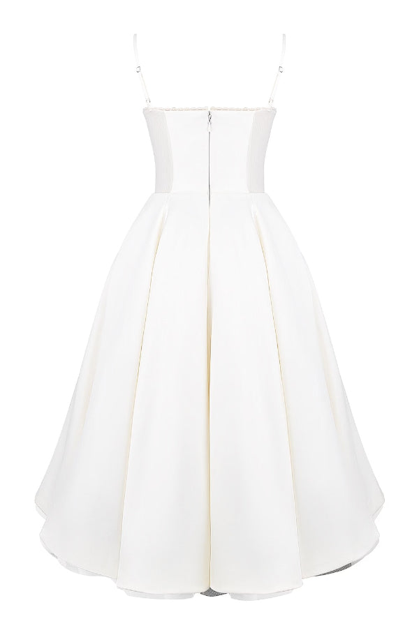 Lorraine Premium Strapless V Neck Sleeveless Tutu Maxi Dress Boutique Edit
