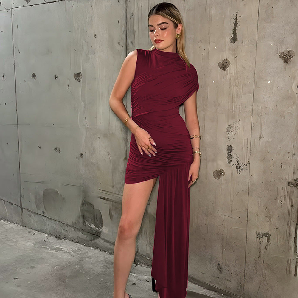 Gema Mini Dress - Maroon