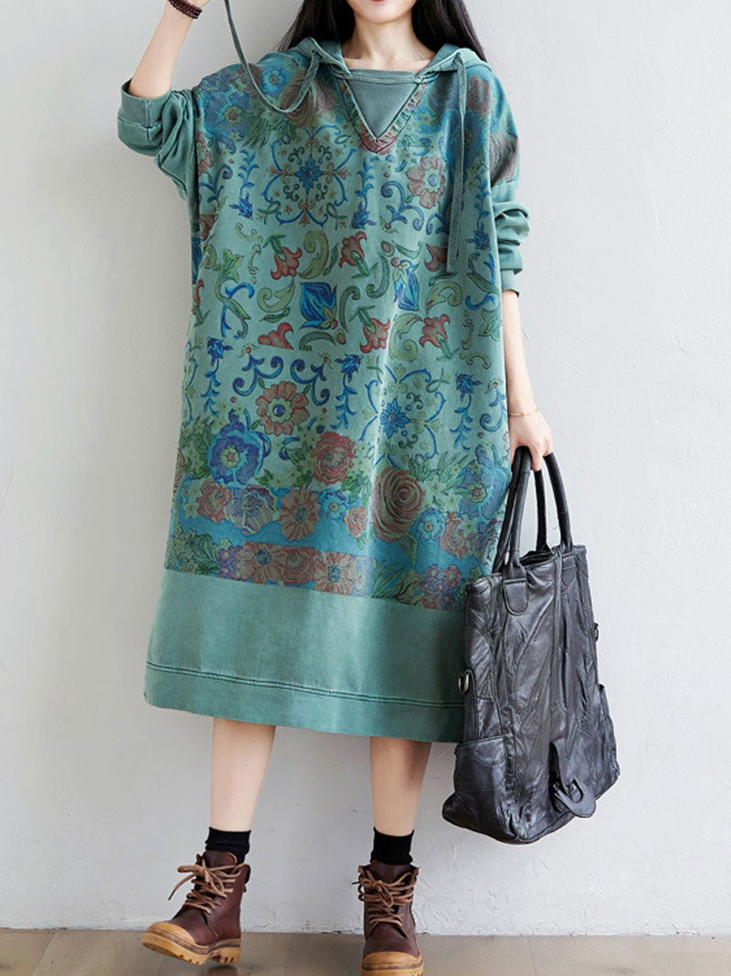 A Heart of Gold Hooded Dress