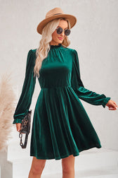Can't Help But Love Velvet Long Sleeve Mini Dress - 3 Colors 6