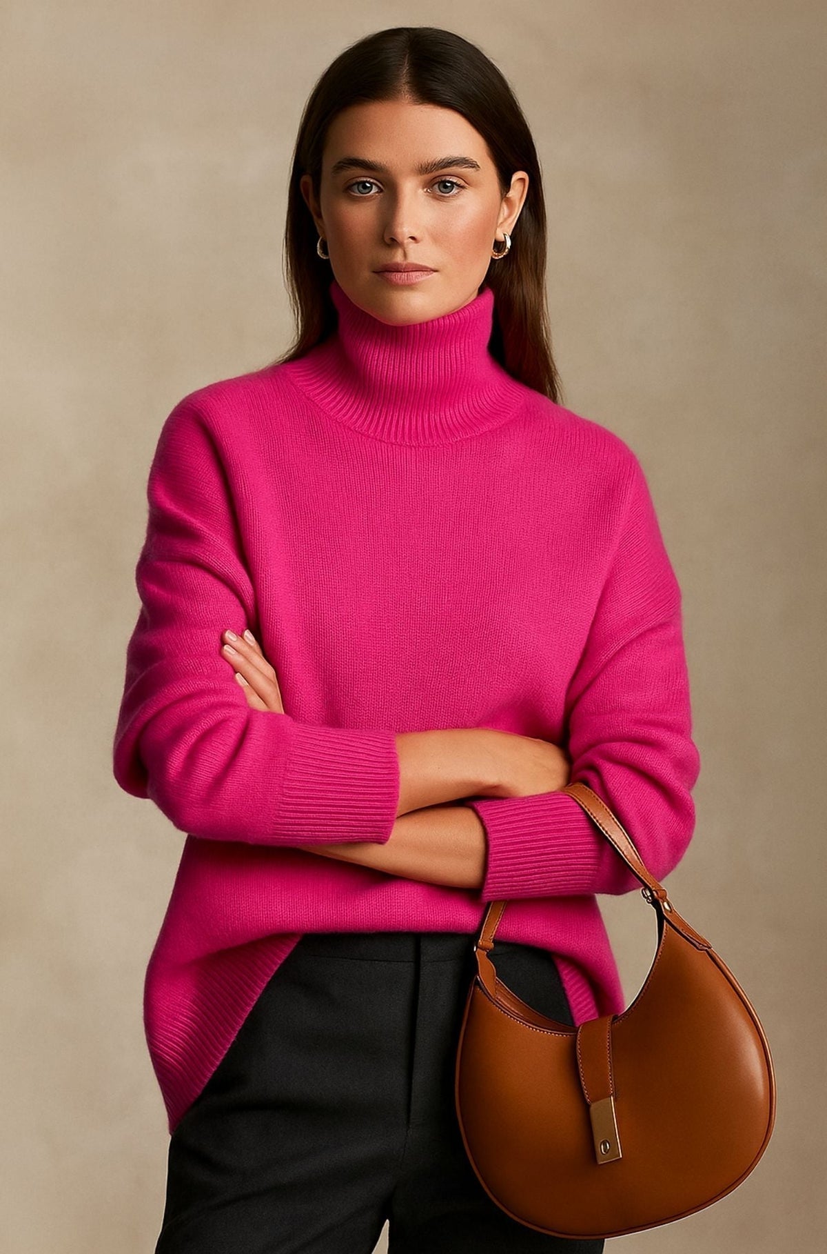 Women's Sweater | High Turtleneck Collar