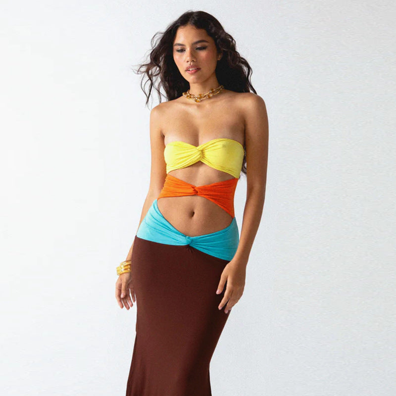 Jonjo Maxi Dress - Brown