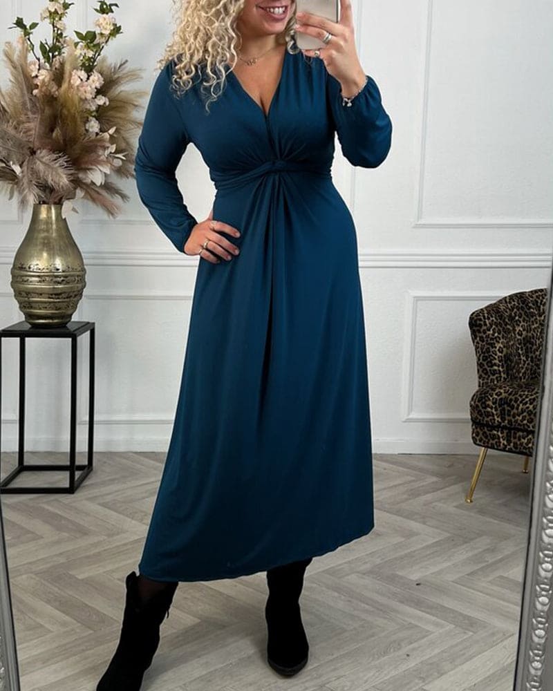 Lace Square Neck Corset Waist A-Line Midi Dress