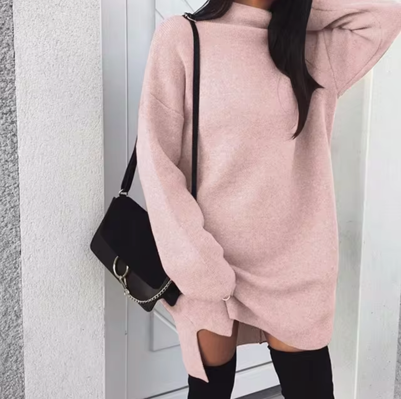 Maricarmen Loose Fitting Knitted Dress with Classic Everyday Styling