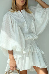 It's Another Day Crochet Lace Long Sleeve Mini Dress - View 4