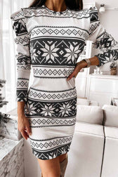 Deep V-Neck Midi Dress