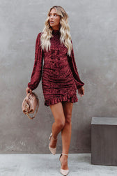 Moody Moment Backless Velvet Mini Dress- 3 Colors 8