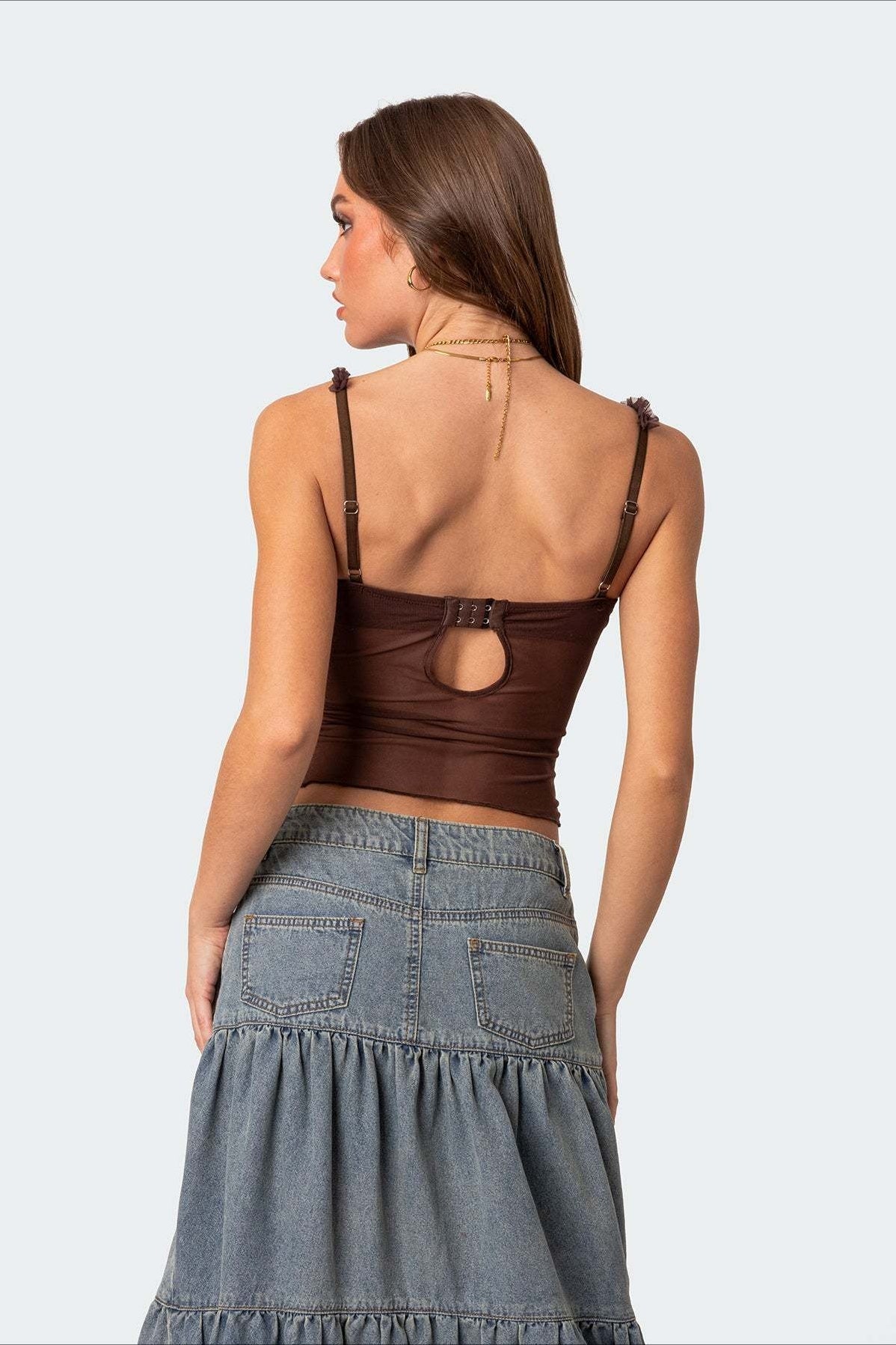 Scallop Lace Fitted Cami Top