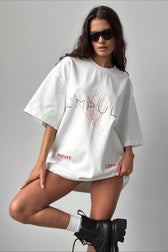 Trendy Oversized Graphic Crewneck T-Shirt