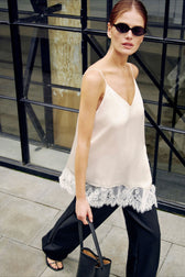 Lace Hem V-Neck Cami Top
