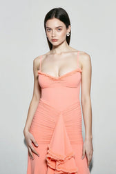 Silk Satin Sleeveless Vacation Dress