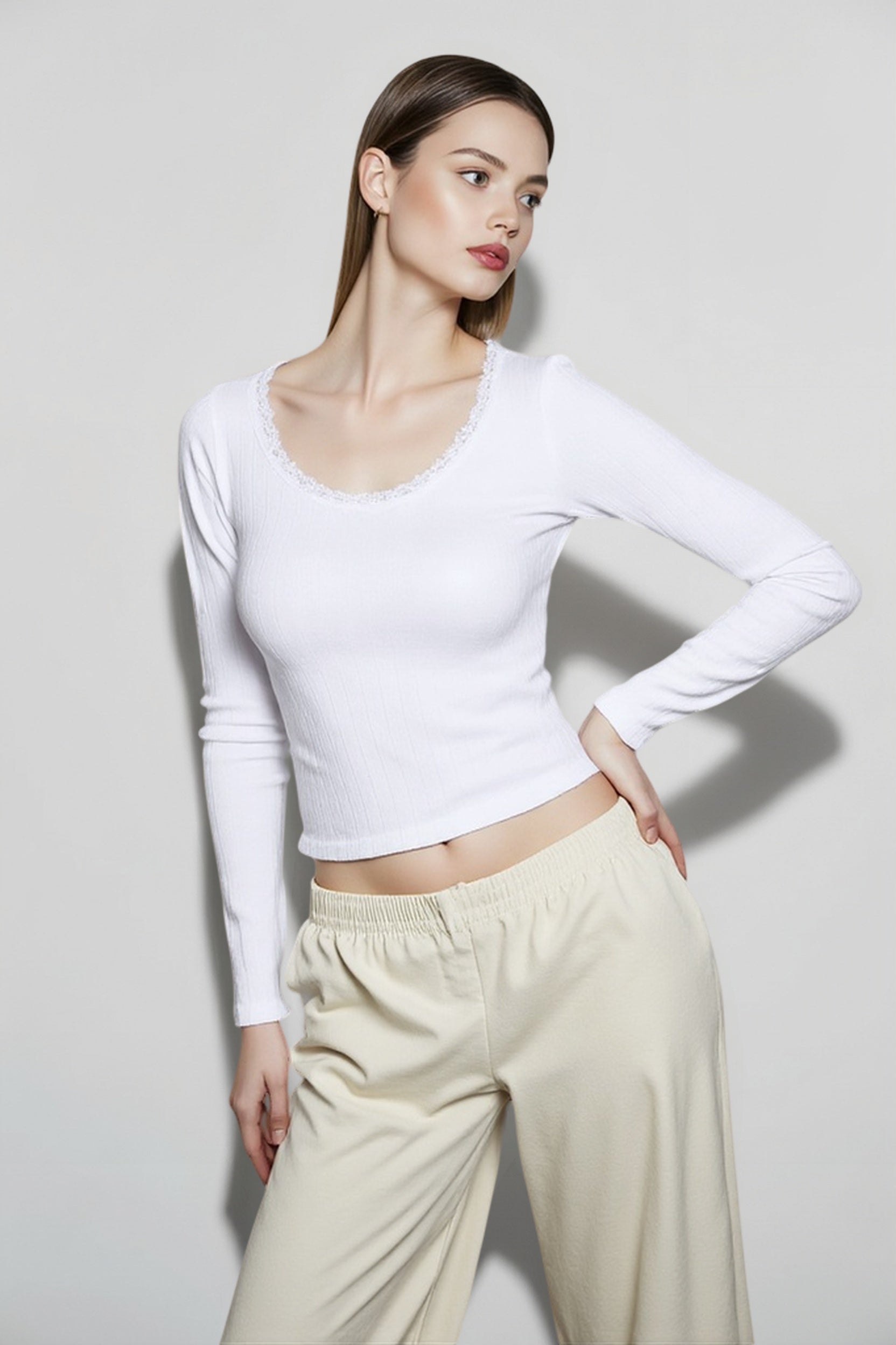 Vintage Washed Ribbed Top