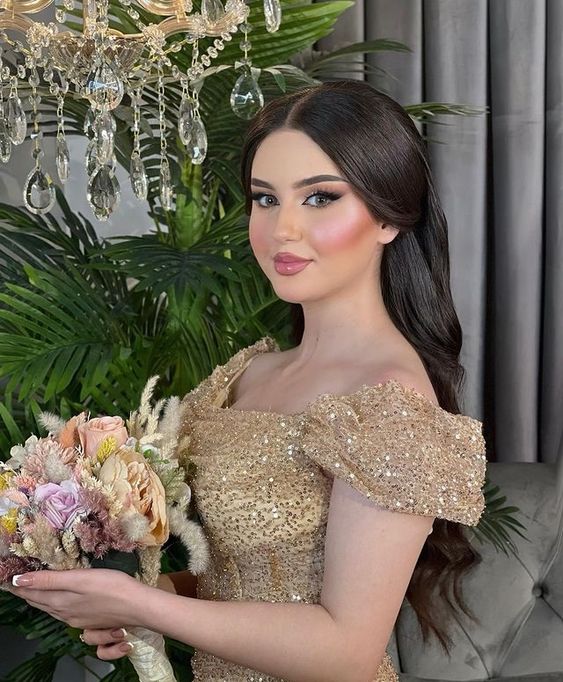 Off The Shoulder Sequins Prom Dress Mermaid Dress