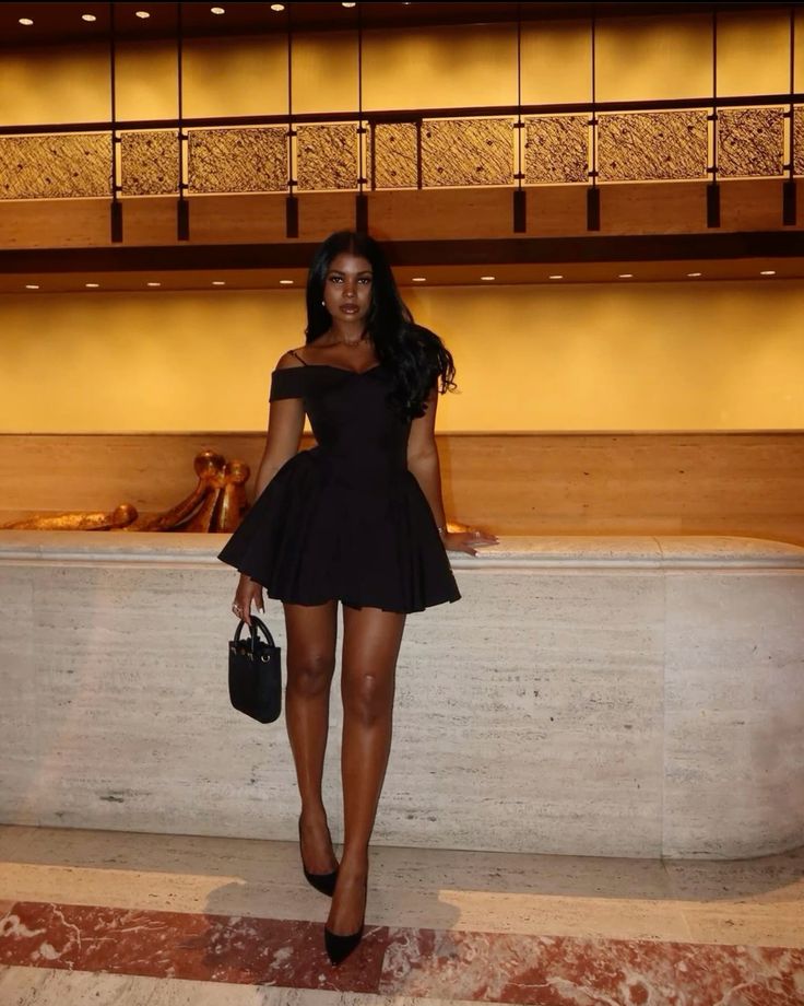 Black A-Line Short Party Dress Straps Homecoming Dress