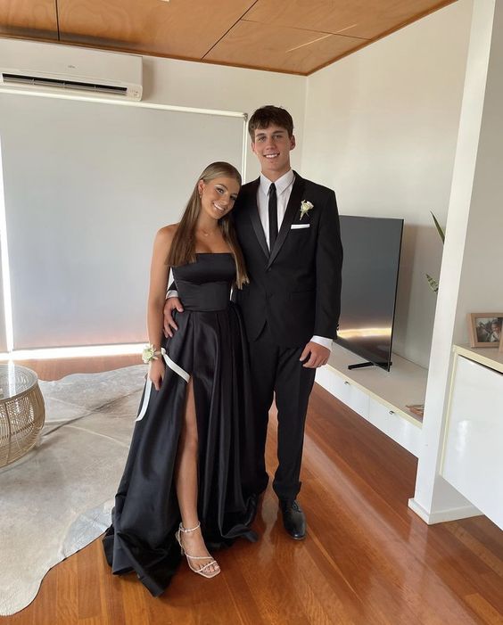 Black Prom Dresswomen A-Line Elegant Party Dresses