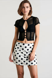 See Through Lace Fitted T-shirts