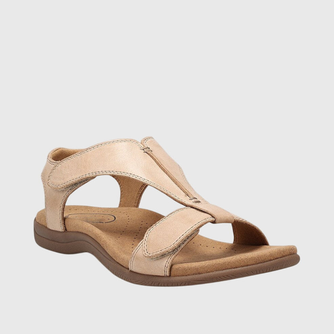 T-Strap Open Toe Ankle Strap Flat Sandals 7