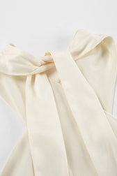 Satin Halter Mermaid Reception Dress - View 6