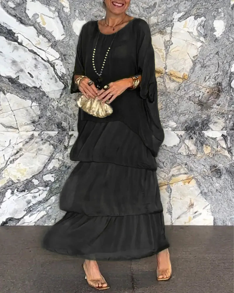 Ernestina Stylish Long Dress for Women Classy Everyday Look