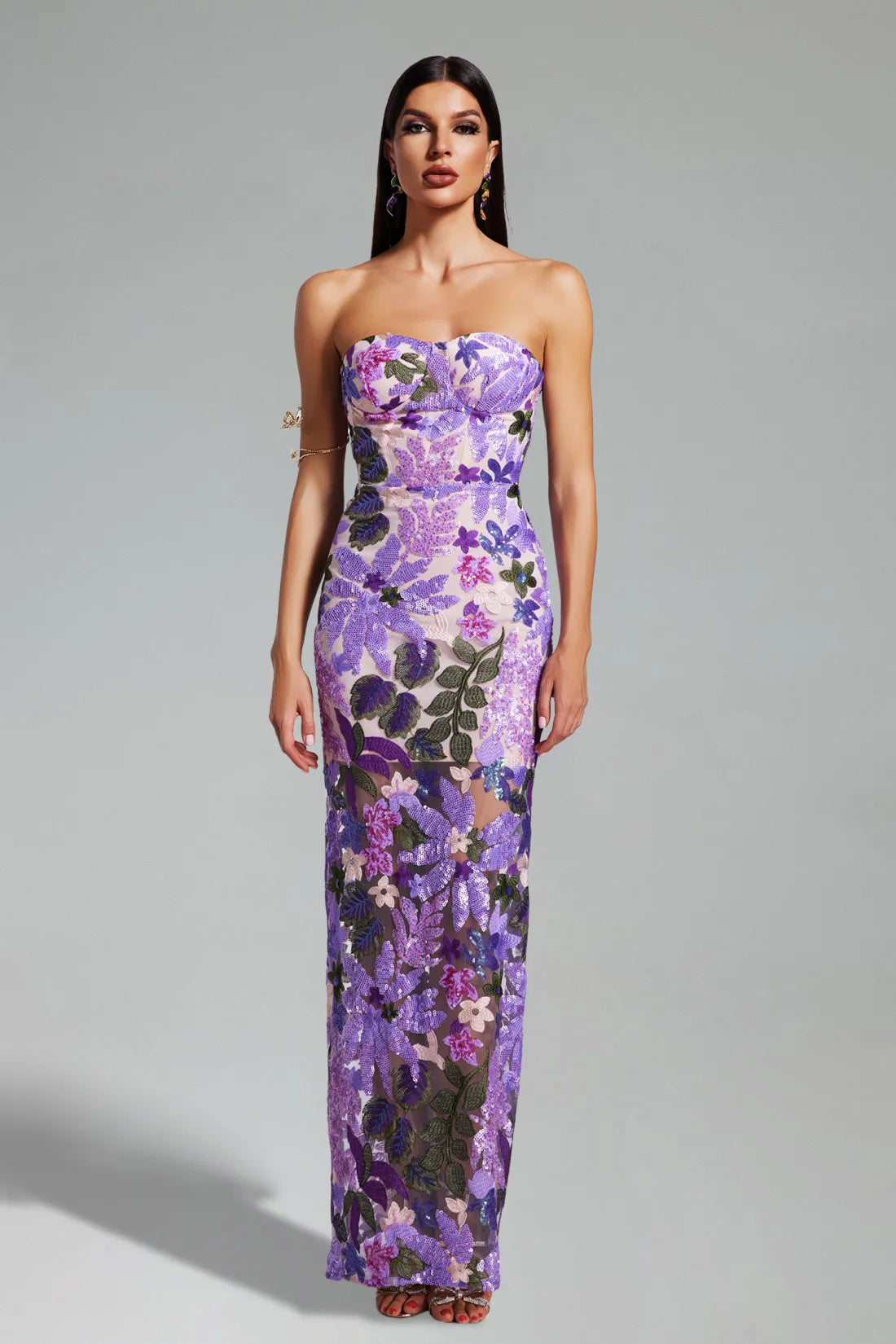 CHIC ELEGANT BACKLESS MAXI DRESS