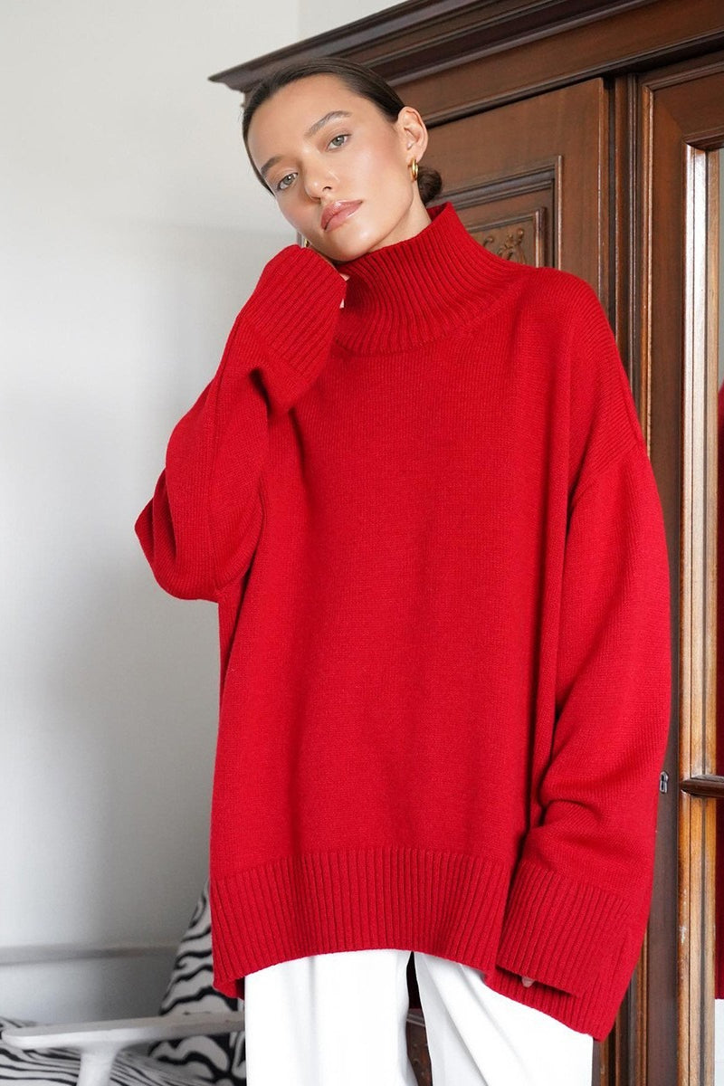 Turtleneck Knit Sweater