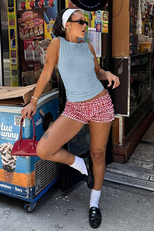 Fitted Bandeau Crop Top