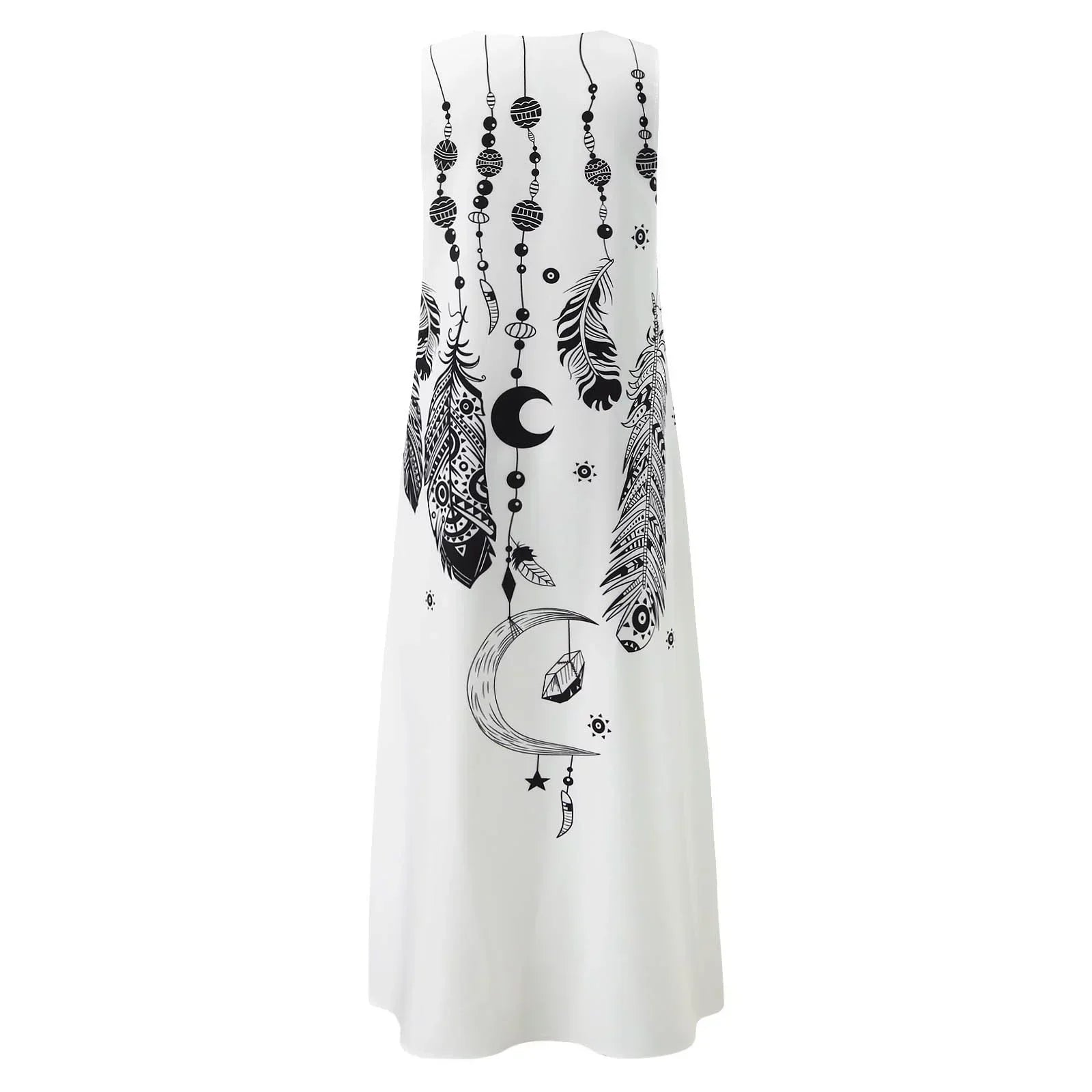 Luz Minimalist María Florales Summer Maxi Dress Chic Silhouette Collection
