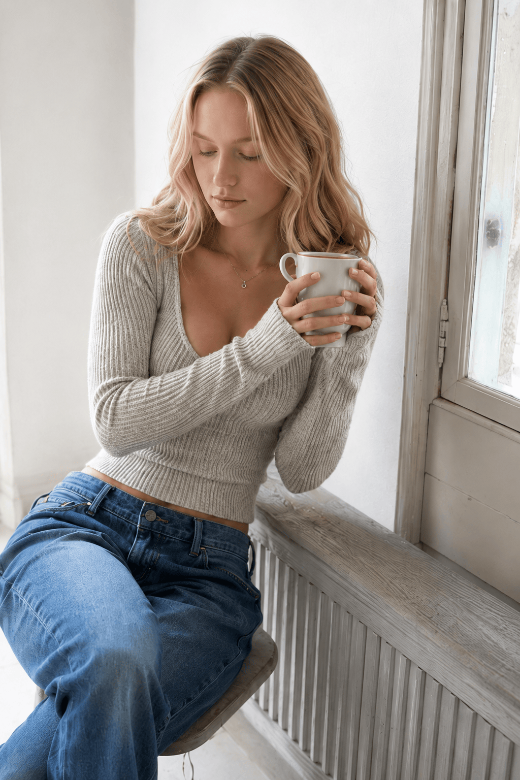 Bodycon Slim Fit Long Sleeve Knit Top