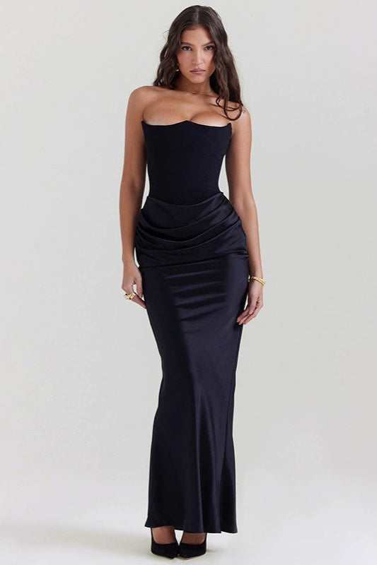 LowBack Strapless Party Dress